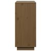 vidaXL Skjenk honningbrun 110,5x35x80 cm heltre furu