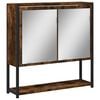 vidaXL Baderomsskap med speil r&oslash;kt eik 60x16x60 cm konstruert tre