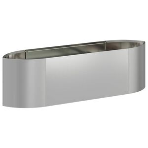 vidaXL Hevet Hagebed Galvanisert st&aring;l 140 x 40 x 40 cm St&aring;l
