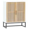 vidaXL Skjenk hvit 60x30x75 cm konstruert tre
