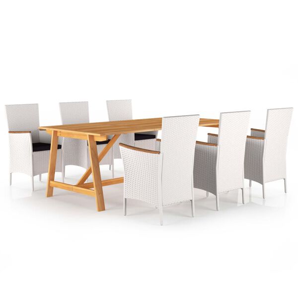 vidaXL Utend&oslash;rs spisestue 7 deler