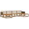 vidaXL Utend&oslash;rs sofa-sett 6 stk. Naturlig Solid akasietre