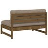 vidaXL Midtsofa honningbrun 120x80 cm heltre furu