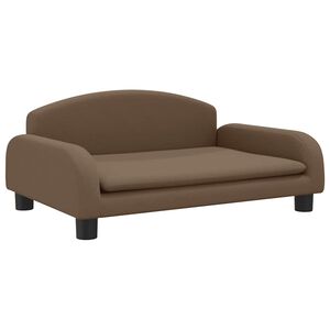 vidaXL Hundeseng brun 70x45x30 cm stoff