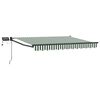 vidaXL Manuell utvidbar markise med LED-lamper 3,5 x 2,5 m