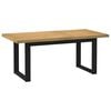 vidaXL Spisebord NOAIN U-formede ben 160x90x75 cm heltre furu