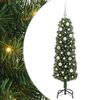 vidaXL Kunstig juletre med 150 LED gr&oslash;nn 150 cm PVC og st&aring;l og plast