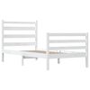 vidaXL Sengeramme heltre furu 90x200 cm hvit