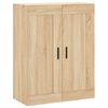vidaXL Highboard sonoma eik 69,5x34x180 cm konstruert tre