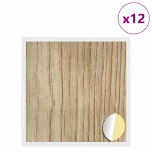 vidaXL Klebende skrue deksel 12 pcs Artisan Eik &Oslash; 20 x 0,5 mm