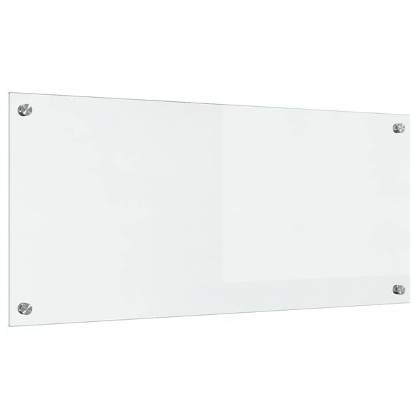 vidaXL Kjøkkenbakplate Gjennomsiktig 90 x 40 cm herdet glass