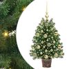 vidaXL Kunstig juletre med 150 LED med stativ gr&oslash;nn 75 cm PE og PVC
