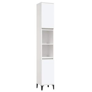 vidaXL Baderomsskap hvit 30x30x190 cm konstruert tre