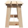 vidaXL Utend&oslash;rs benk Naturlig 119 x 47 x 35 cm Massiv Furu