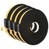 vidaXL Selvklebende skum tape 4 stk. Svart 20mm x 5m CR skum