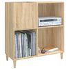vidaXL Hifi-benk sonoma eik 84,5x38x89 cm konstruert tre
