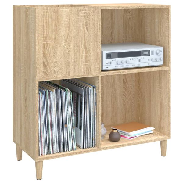 vidaXL Hifi-benk sonoma eik 84,5x38x89 cm konstruert tre