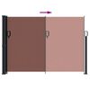 vidaXL Uttrekkbar sidemarkise brun 140x300 cm