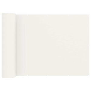 vidaXL Balkong privat skjerm 180 x 600 cm Stoff med PU-belegg Hvit