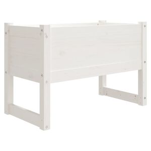 vidaXL Plantekasse hvit 78x40x52 cm heltre furu