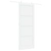 vidaXL Skyved&oslash;r 93 x 232 cm Konstruert tre Hvit