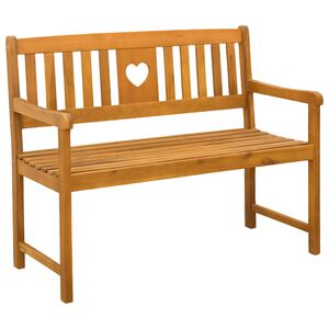 vidaXL Utend&oslash;rs benk Naturlig 110 x 55,5 x 90 cm Solid akasietre