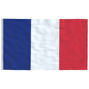 vidaXL Fransk flagg 90x150 cm