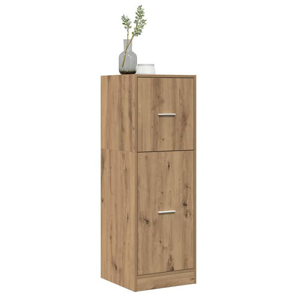 vidaXL Apotekskap artisan eik 40x41x118 cm konstruert tre