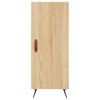 vidaXL Highboard sonoma eik 34,5x34x180 cm konstruert tre