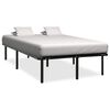 vidaXL Sengeramme svart metall 200x200 cm