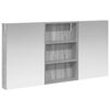 vidaXL Baderomsskapsett 3 pcs 120 x 10,5 x 60,5 cm Konstruert tre