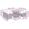 vidaXL Hagesofaer med puter 10 deler gr&aring; polyrotting akasie