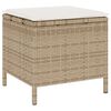 vidaXL Hage Spisegruppe Beige Poly rattan