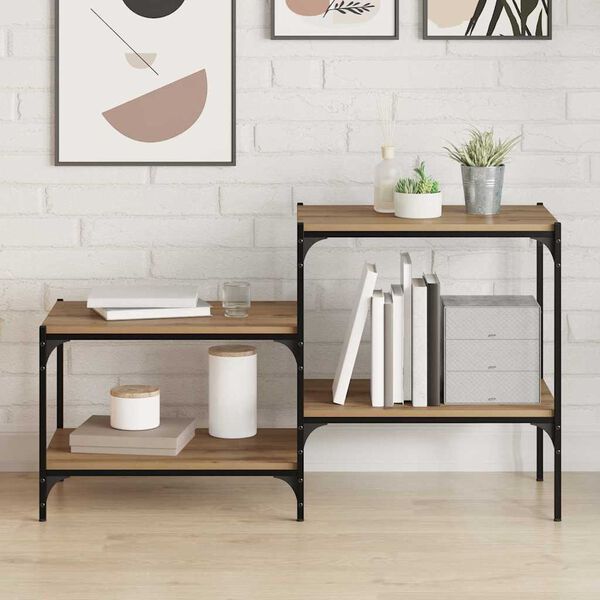 vidaXL Bokhyllebrett 4 pcs Brun 60 x 40 x 1,5 cm Konstruert tre