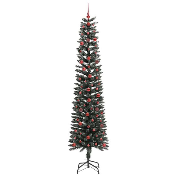 vidaXL Kunstig juletre med 300 LED gr&oslash;nn 240 cm PVC og plast og st&aring;l