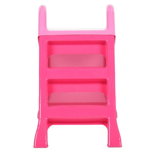 vidaXL Sammenleggbar sklie for barn 111 cm rosa