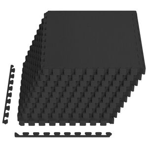 vidaXL Bassenggrunnmatte 40 stk. Svart 14,4 m&sup2; EVA Skum