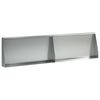 vidaXL St&oslash;ttemur 2 stk. 80 x 12 x 30 cm Galvanisert st&aring;l S&oslash;lv
