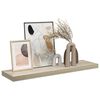 vidaXL Flytende vegghylle eik 90x23,5x3,8 cm MDF