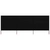 vidaXL Vindskjermer 3 paneler stoff 400x120 cm svart