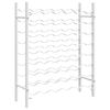 vidaXL Vinstativ for 48 flasker metall hvit