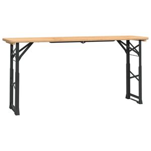 vidaXL Sammenleggbart &oslash;lbord 170x50x75/105 cm heltre gran