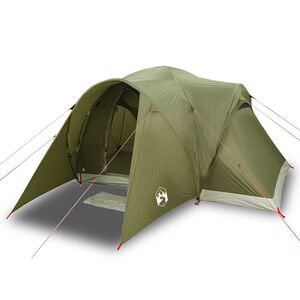 vidaXL Kuppeltelt for camping 6 personer olivengr&oslash;nn vanntett