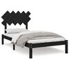 vidaXL Sengeramme svart 100x200 cm heltre