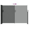 vidaXL Uttrekkbar sidemarkise antrasitt 140x500 cm
