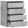 vidaXL Kommode betonggr&aring; 60x41x76 cm konstruert tre