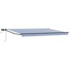 vidaXL Manuell utvidbar markise med LED-lamper 4 x 2 m