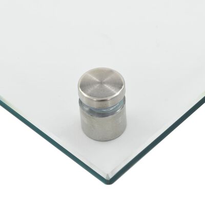 vidaXL Kjøkkenplate gjennomsiktig 100x50 cm herdet glass