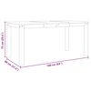 vidaXL Spisebord PANAMA hvit 160x80x75 cm heltre furu