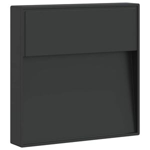 vidaXL Veggmontert LED-utelampe svart st&oslash;pt aluminium